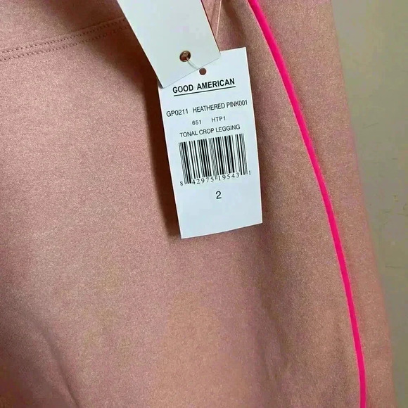 Good American‎ The Electric Feel Crop Legging Pink - Picture 13 of 14